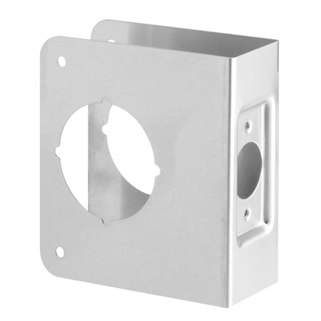 Prime-Line Stainless Steel Lock and Door Reinforcement Plate for 1-3/4 In. Thick Doors, Stainless Steel Finish U 9554